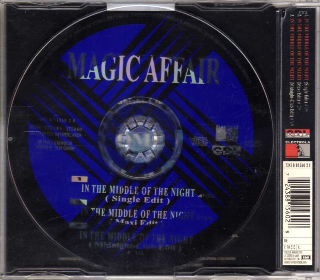 Magic Affair – In The Middle Of The Night – CDM | Eurodance 90 CD shop